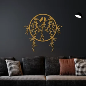 Bird Sitting Metal Wall Art